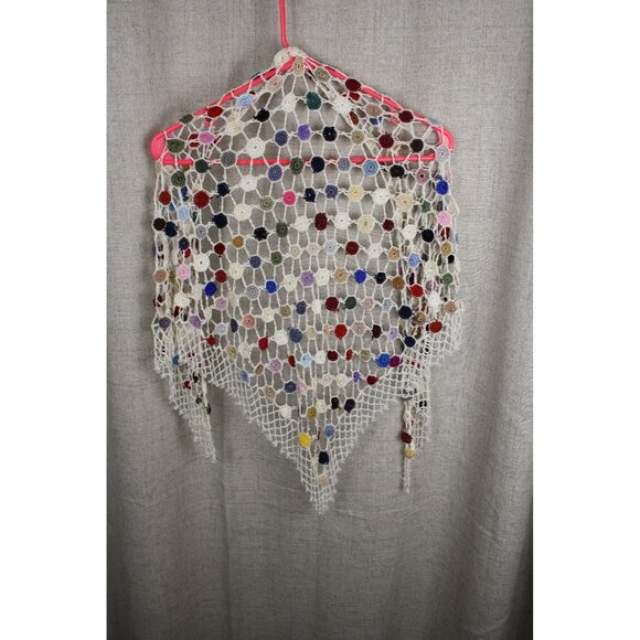 Belly Dance Crochet Triangle Hip Wrap Scarf Belt - Picture 2 of 2